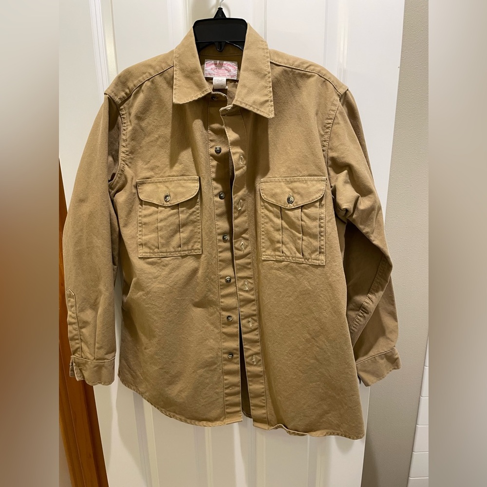 Vintage Filson Heavy Canvas Shirt. Size large. Made in USA.